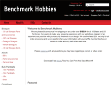 Tablet Screenshot of benchmarkhobbies.com